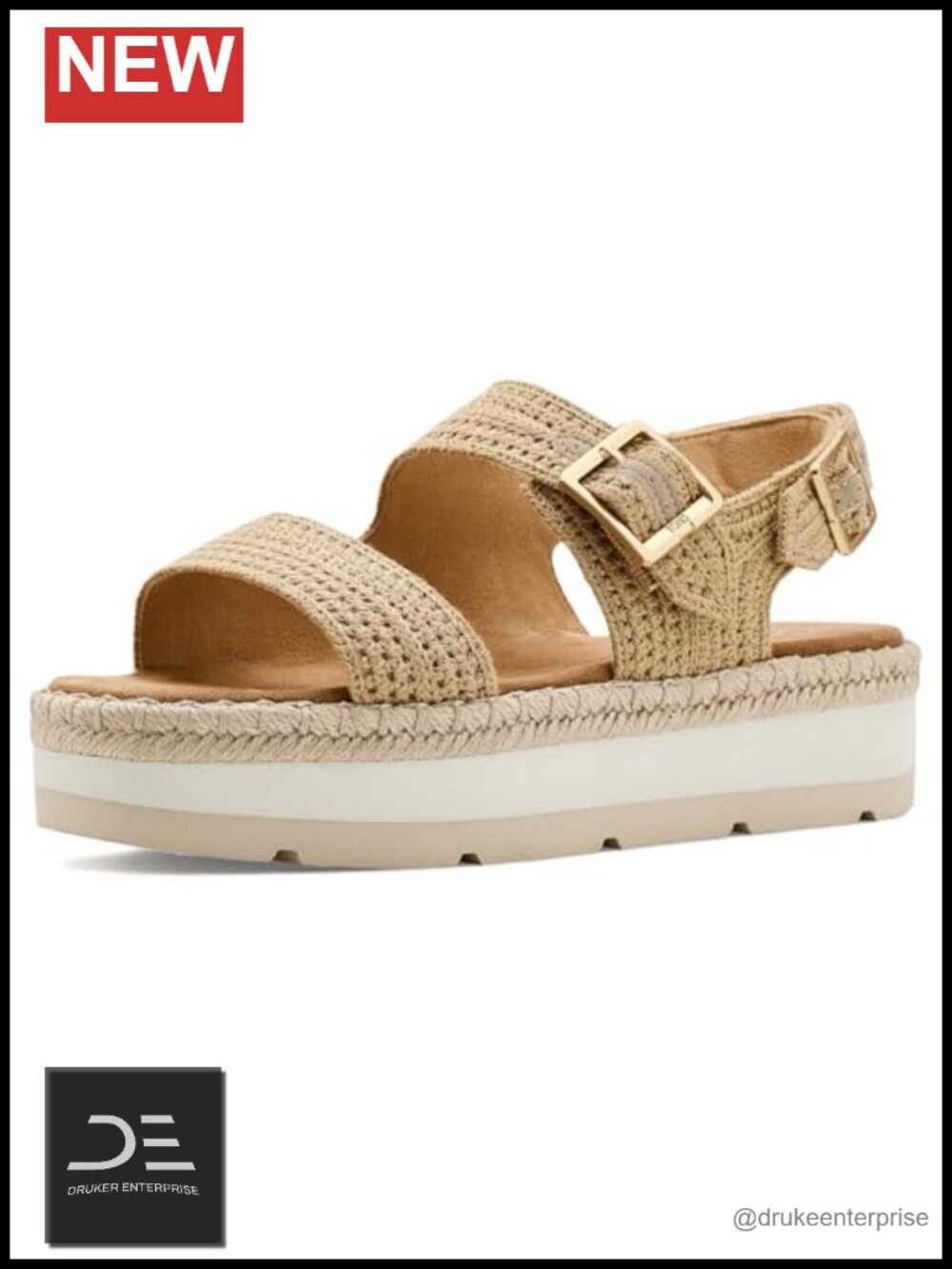 TOMS Giana Women's Espadrille Wedge Sandals Platform Heels